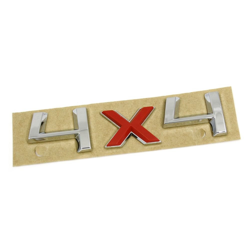 Original Skoda 4x4 Schriftzug Emblem Allrad Logo chrom tornadorot