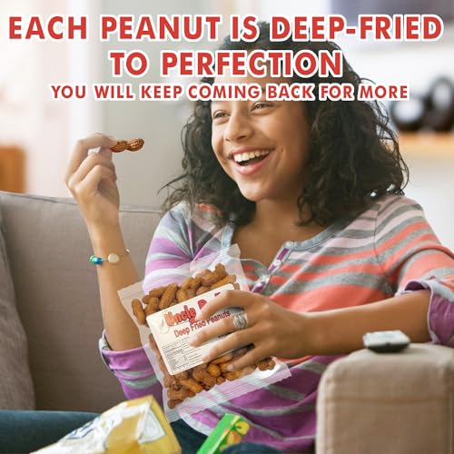 Image of Uncle Bud's Deep Fried Peanuts, Hot & Spicy - 2 Pack