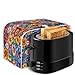 ZDCUSTOM Mandala Flower Toaster Covers Kitchen Accessories Bread Maker Cover Toasters Covers Washable Toaster Applience Cover for Bread Machine