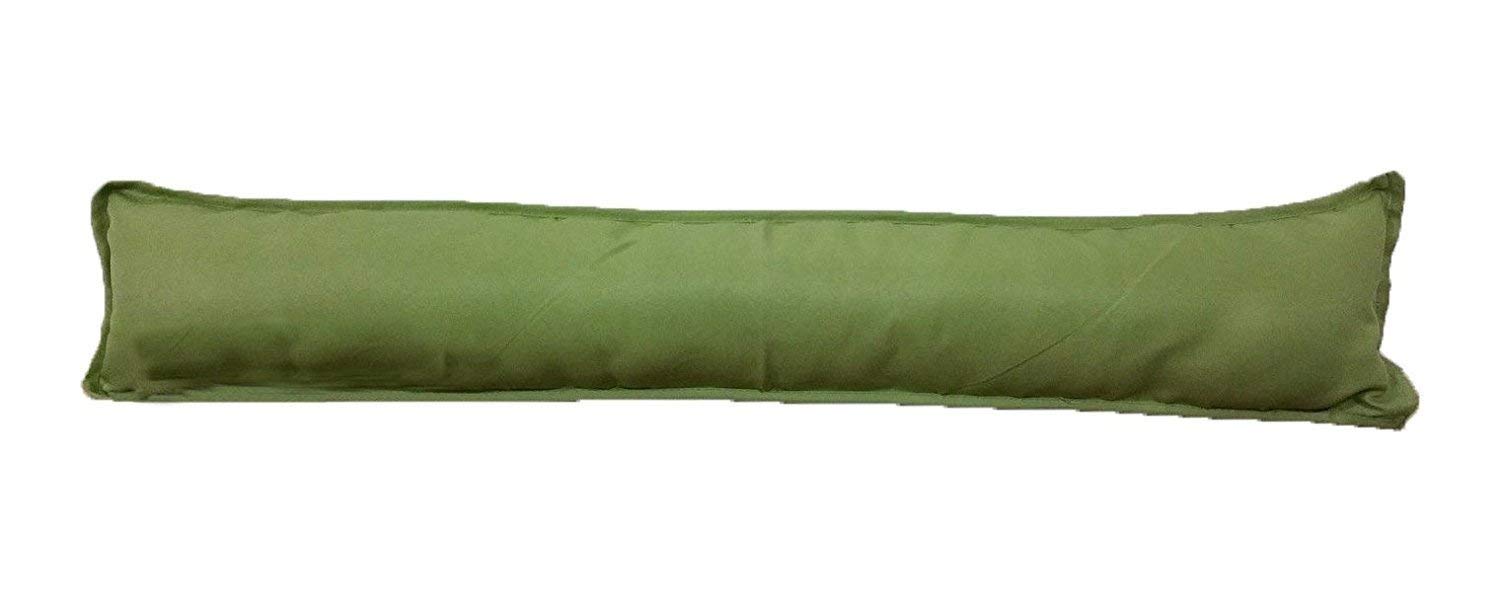 Marilyn Bed & Bath Plain Fabric Draught Energy Saver Excluders Draft Insulator Draft Stopper For Door Window Hallway (Green, 2)
