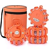 【9 modos intermitentes】Cada luz de bengala de seguridad LED tiene 9 modos intermitentes para diferentes señales de rescate SOS tanto para uso de emergencia marina como de carretera. También se pueden usar para actividades recreativas como acampar y caminar.