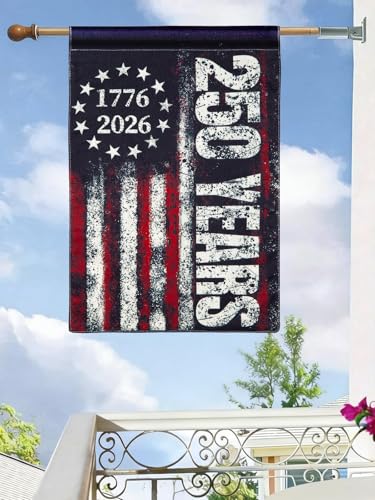 250 Anniversary USA Flag Garden Flags for Outside Double-Sided Patriotic Banner 12x18 Inch Yard Decor, Flag Only — view 6