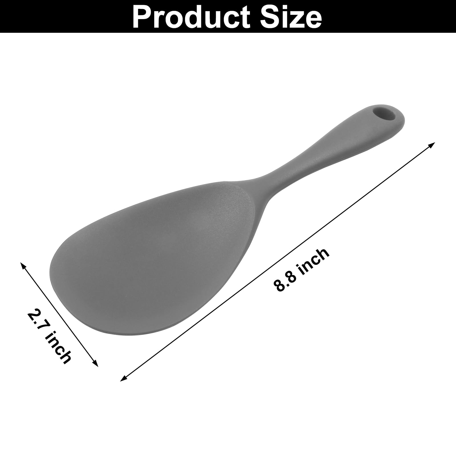Silicone Rice Paddle Spoon Set Of 2,Non Stick Heat Resistant Kitchen Gadge Rice Spoon,Rice Scooper,Rice Spatula,Rice Spoon Paddle,Rice Cooker Spoon,Works For Rice,Mashed Potato Or More (Red) - Walmart Supplies