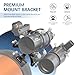 Alstar Triple Telescope Finder Scope Holder - Aluminum Tri Multi Finder Scope Mount Telescope Accessory - Install Three Detectors with Just One Bracket - Quick Slide Shoe Design