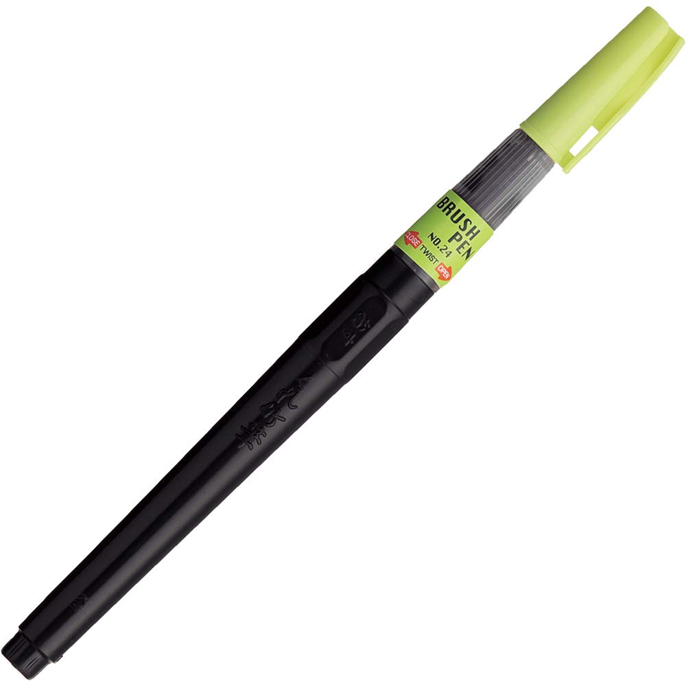 Kuretake ZIG CARTOONIST BRUSH PEN NO.24, for art, illustration, lettering, calligraphy, design, outlining, SMALL tip produces thick and thin lines allowing artistic freedom, Lightfast
