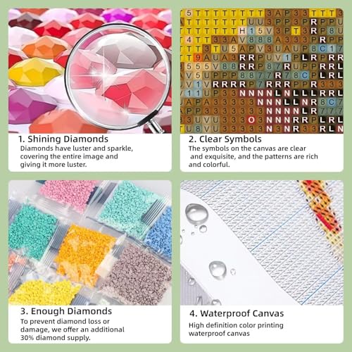 Broderie Diamond Complet Automne | Grand Kit Point de Croix Cristal 5D