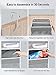 Yecaye 1 Pack Over The Door Organizer with 5 Bins 10 Side Pockets,44lbs Load Hanging Bathroom and Bedroom Organizer, Behind The Door Storage for Nursery Newborn Baby Essential Stuff, Grey