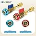 GELRIUNY 2025 Upgraded R134a R1234YF R22 AC Valve Core Remover Tool Kit, for Automotive and Home Air Conditioning Systems, with 6 Pcs Valve core and 8 Pcs O-Ring Rubber Seal (AC R22 R134a R1234YF)