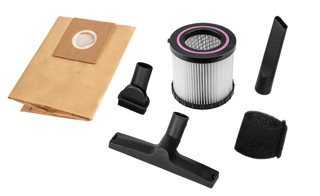 GRAPHITE Energy+ 18 V Aspirapolvere a umido e a secco, serbatoio da 12 litri, funzione ventilatore, potenza di aspirazione di 50 Watt, diametro ugello di 32 mm, flusso d'aria di 10 l/s, vuoto di 10