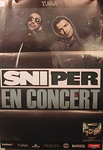 Poster Sniper 2011 souvenir d'une époque rap français en grande affiche 70X100Cm