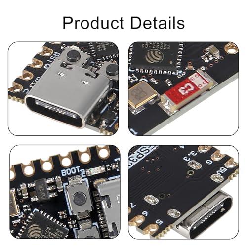 5pcs Type-C ESP32-C3 Development Board ESP32 C3 Mini WiFi Bluetooth 160MHz Running Frequency 2.4GHz Wi-Fi & Bluetooth 5.0 ESP32 C3 Super Mini for Arduino - Image 4