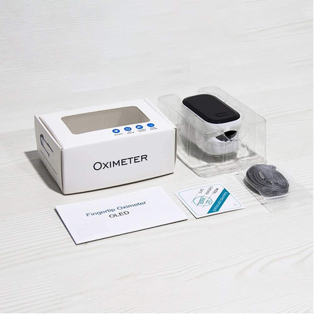 CheungLee Fingertip Pulsoximeter - Tragbares Blutsauerstoffsättigung Monitor - Impulszähler Rate Sättigung Oximeter-Monitor - für Sport/Luftfahrt/Startseite