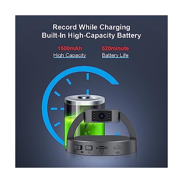 OVEHEL 64GB Spy Camera Hidden Camera Full HD 1080P Mini Spy Hidden Camera,Nanny Cam Hidden Camera,Small Security Hidden Camera with Motion Detection and Night Vision-(No Wi-Fi) - Image 8