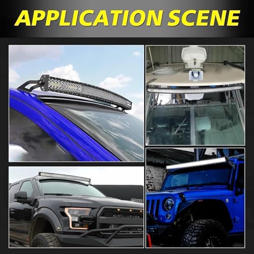 Image of 54 Inch Curved LED Light Bar 396W Quad Row Off Road Driving Light