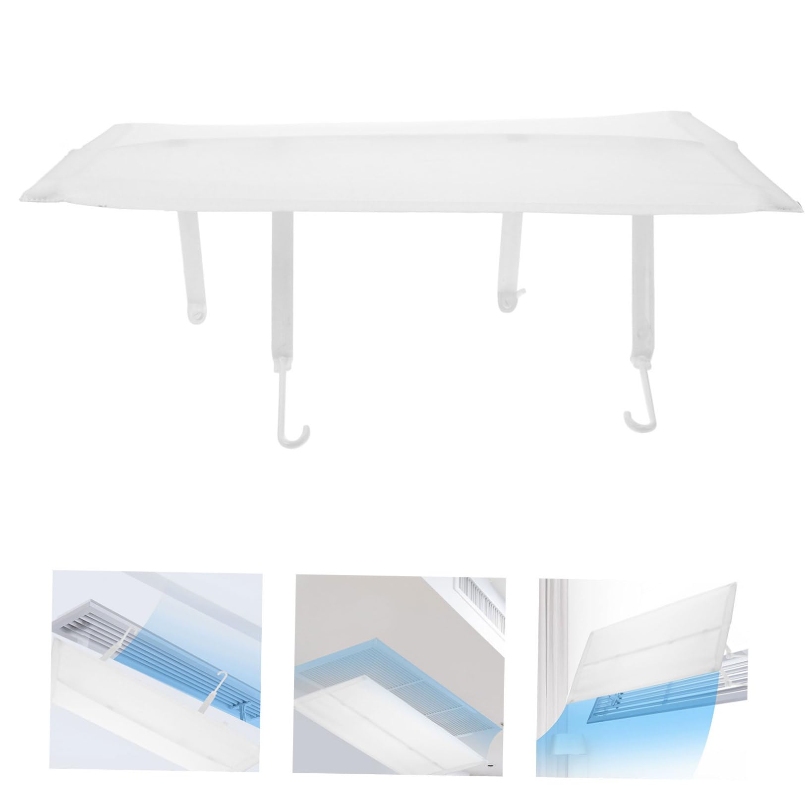 Mikikit 5pezzi Deflettore Per Condizionatori Aria Per Venti Centrali Facile Installazione Compatibile Con Uffici e Ambienti Domestici Design Semplice e Leggero