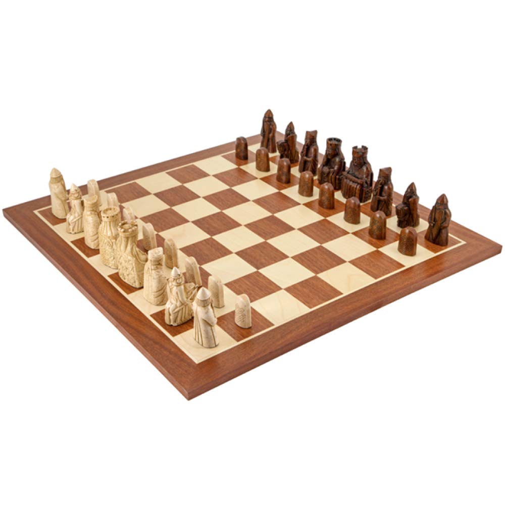 Isle of Lewis Mahogany Chess Set