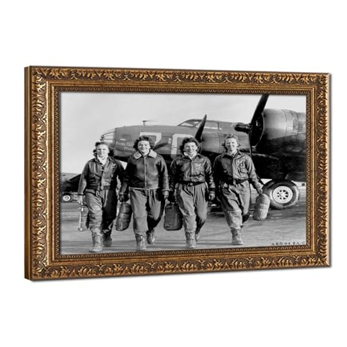 Pilotes de l'armée aérienne B-17 cadeau idéal passionné aviation toile WCYB 40,6x61 cm