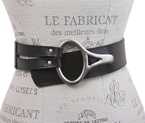 Womens High Waist Genuine Leather Belt With Hook Closure2