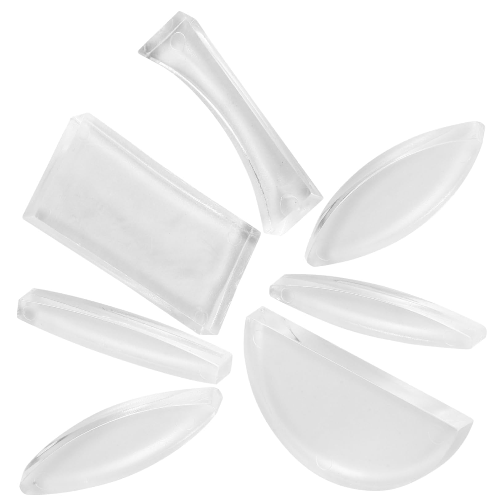 KOMBIUDA 14 Pcs Optical Lens Physical Optical Concave Lens Optical Convex Lens for Physics Teaching Experiment Tools Experiment Learning Optical Convex Lens for Laboratory Acrylic