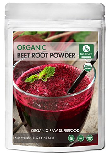 Organic Beet Root Powder (8 Ounces) by Naturevibe Botanicals, Raw & Non-GMO |