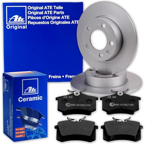 ATE Bremsscheiben 230mm + CERAMIC Beläge hinten für A1 8X + A3 8L + A2 + TT 8N