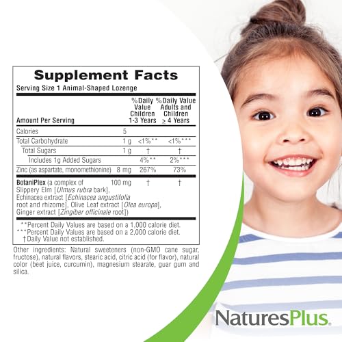 image for NaturesPlus Animal Parade KidZinc, Tangerine Flavor - 90 Animal-Shaped