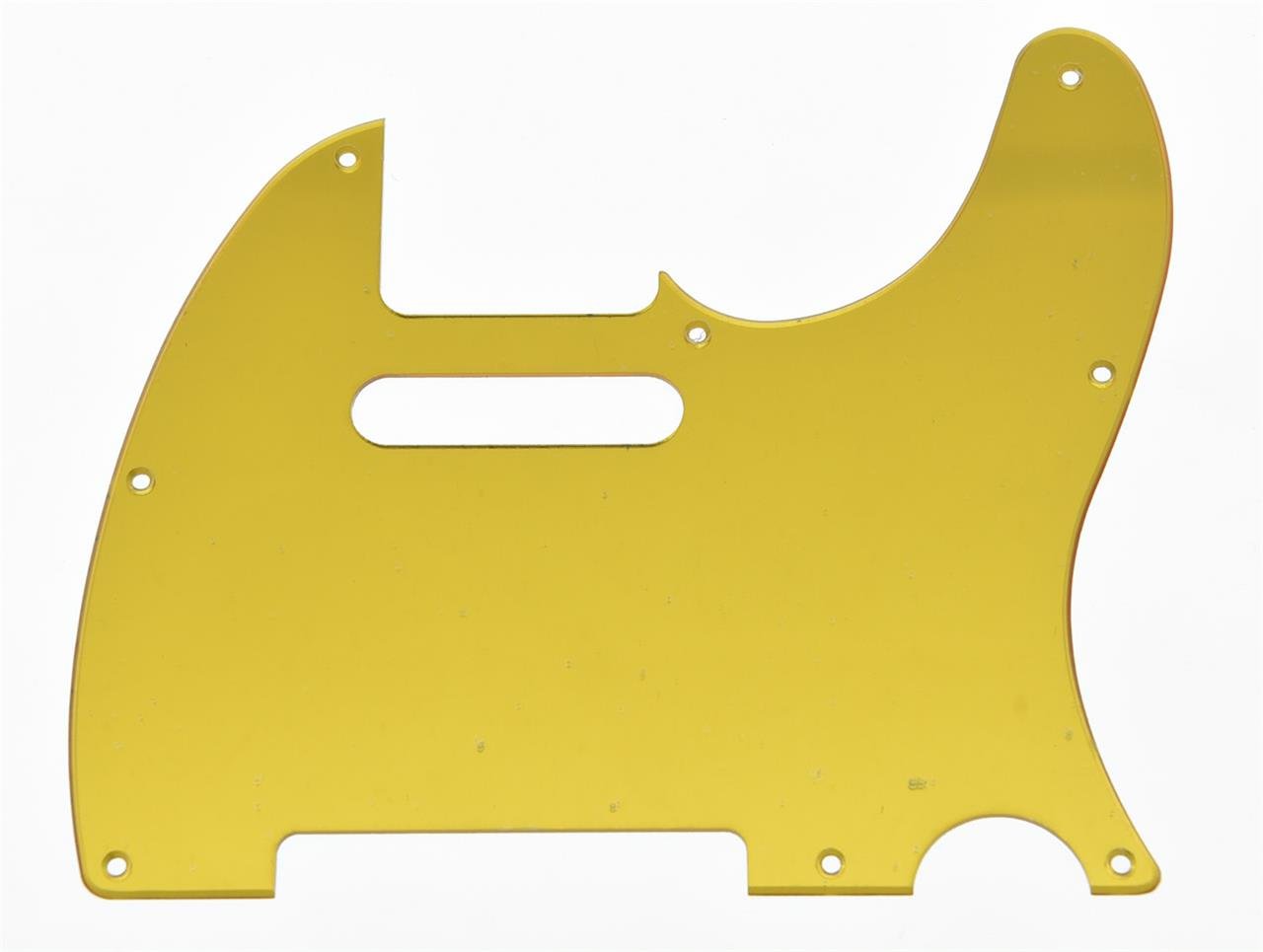KAISH 8 Hole Tele Style Pickguard TL Guitar Pick Guard Scratch Plate for Tele/Telecaster Gold Mirror, Gold Mirror 1 Ply
