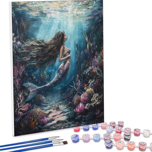 �������G ���� �����L�b�g�ɂ��G�� �C�� Paint by Numbers DIY�y�C���g ��l�� ���S�� �q���p �ȒP�ɓh��� �A�N�������ʊG�̋� ��| ��� ��H�| �L�b�g 3�̃y�C���g�u���V��1�̃Z�b�g�̃A�N�����痿���g�p �z�[�� �I�t�B�X����