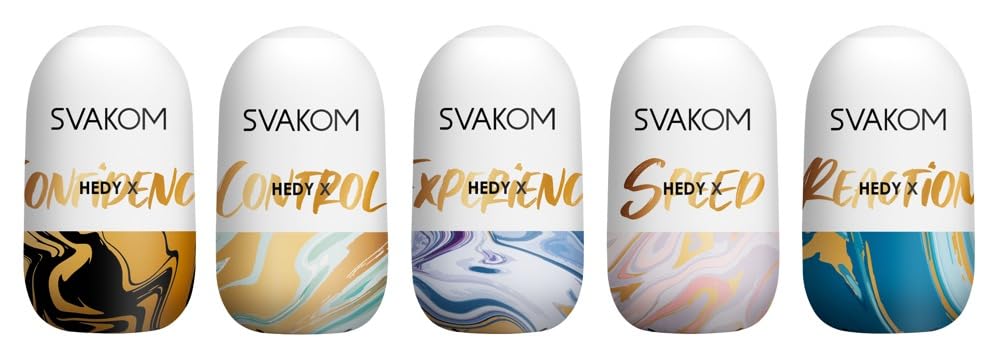 SVAKOM Hedy X Mix Juego de 5 mangas acariciadoras Vainilla