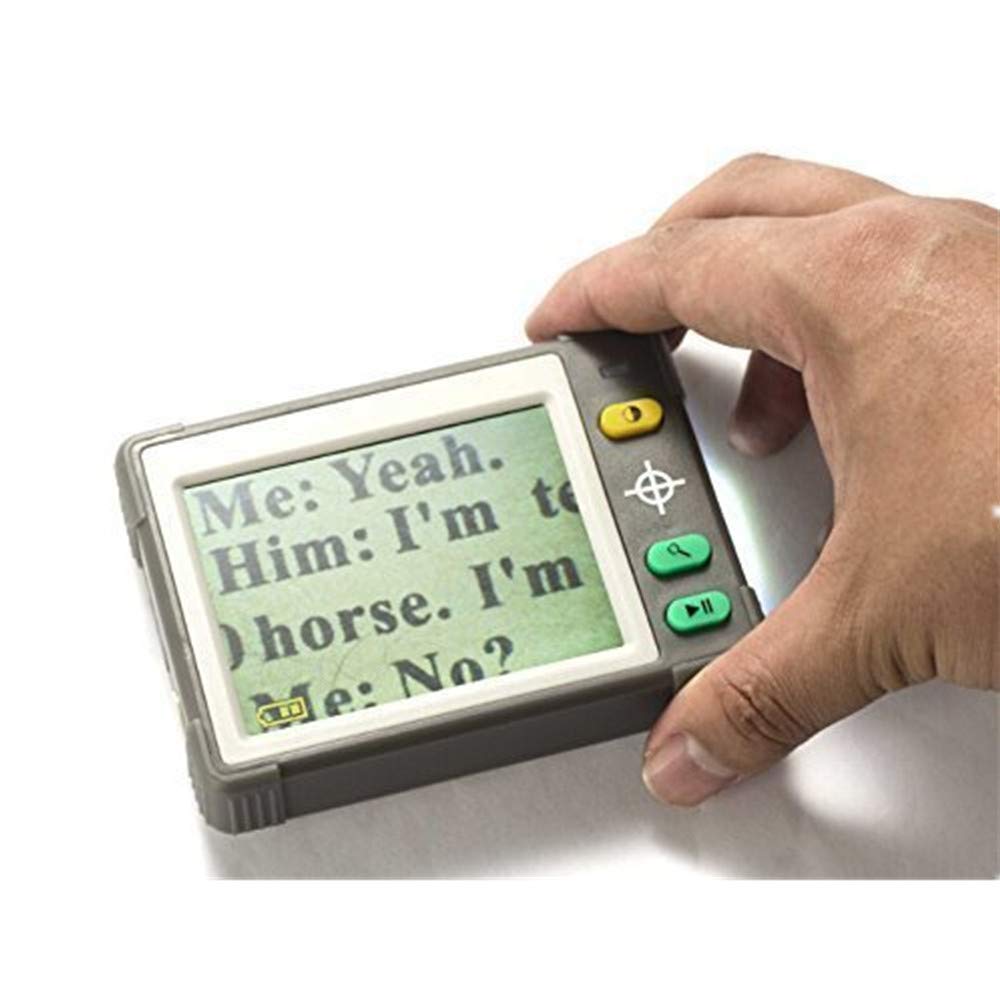 Électronique Loupe de Lecture avec 3.5 Pouces LCD - Fournit 9.5X Élargissement du Texte pour Faciliter la Lecture par Home Care Wholesale