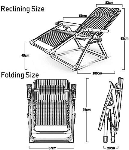 Chaise pliante avec coussins et dossier inclinable multiposition - 2