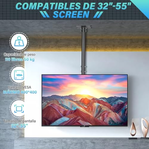 Reviews de Soportes de pared y techo para TV disponible en línea para comprar. 8 Soportes de pared y techo para TV marca ZUSZOX (2)