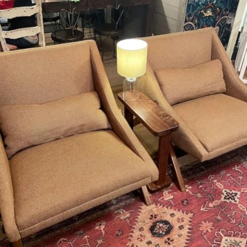 Image of MISAN Furniture Wooden Side End Table Tea Table for Living Room | Sofa & Bedside Nightstand Decor Furnitures | Bedside Nightstand | Natural Finish