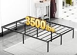 LEVELEVE Full Bed Frame Heavy Duty 14 Inch, Sturdy Metal Platform with Strong Bearing & Under Bed Storage, No Box Spring Needed, Easy Assembly, No Shake