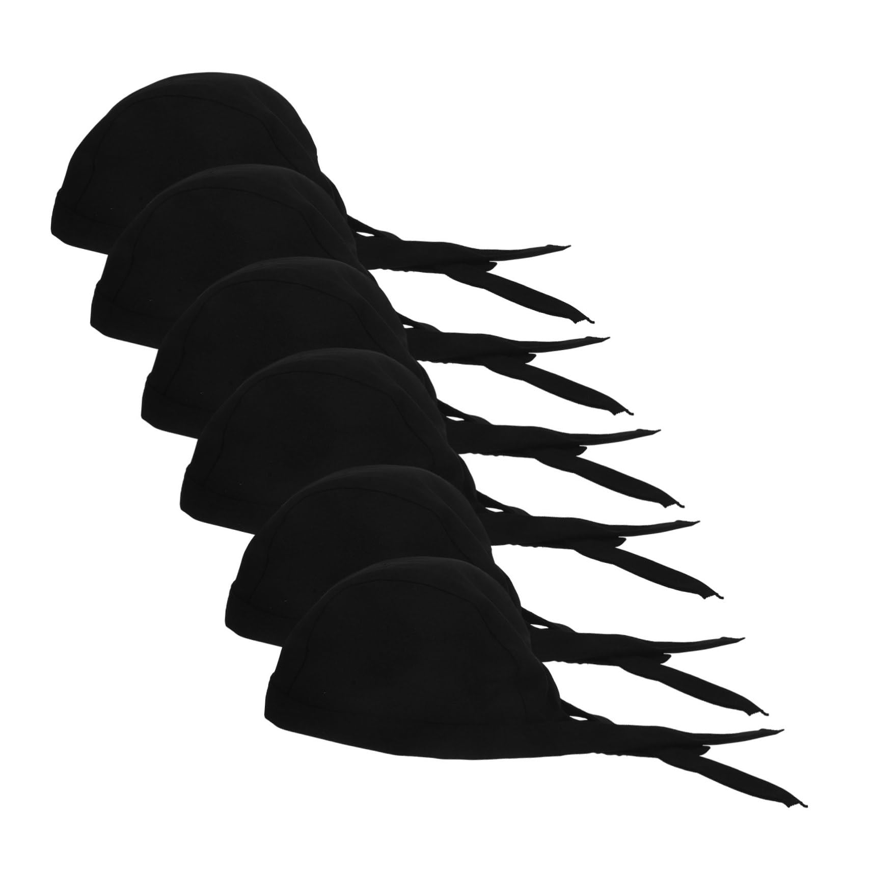 minkissy Kochmütze -Pack aus Baumwollstoff, Unisex für Küchenchefs, Schwarz