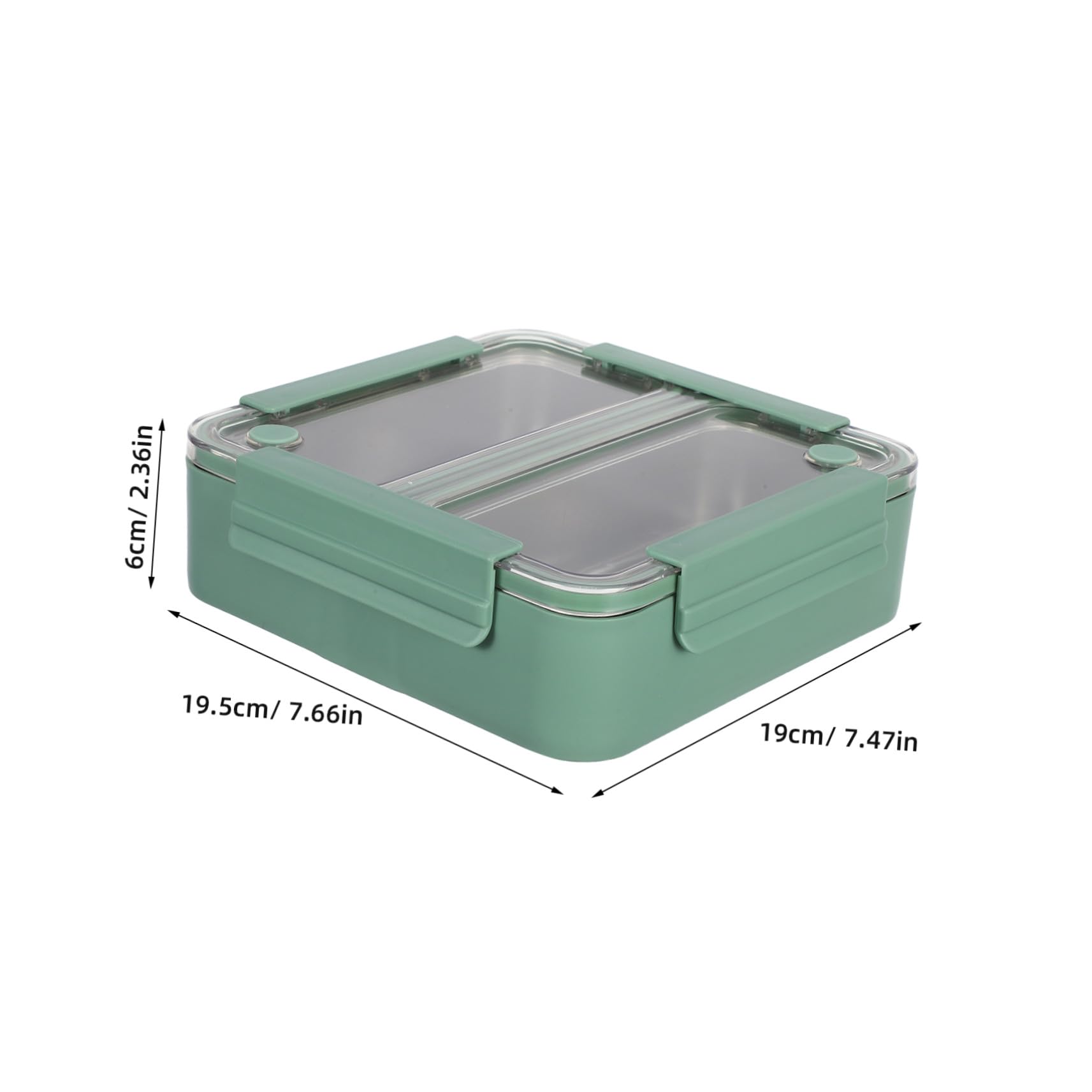 VALICLUD Fiambrera de Acero Inoxidable con Compartimentos Loncheras Prueba de Fugas para Adultos para Preparar Comidas al Trabajo