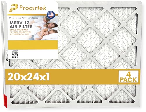 Filtres à air MERV 13 Proairtek AF20241M13SWH pour une maison saine