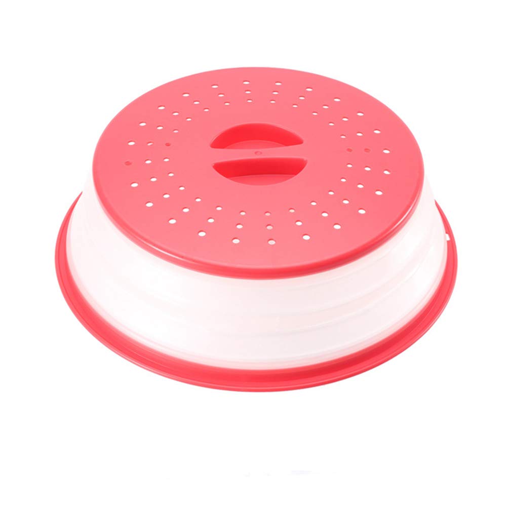 Klappbare Mikrowellenhaube Mit Siebfunktion – Spritzschutz Aus Lebensmittelechtem Kunststoff, Grau, 26,5 Cm