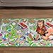 Rollmatz Kids Play Mat - Versatile Waterproof Children’s Playmat for Boys & Girls Bedrooms & Playrooms - Great for Playing with Toys - Indoor & Outdoor Use - Large Size 79” x 47'' - Car Racing Design