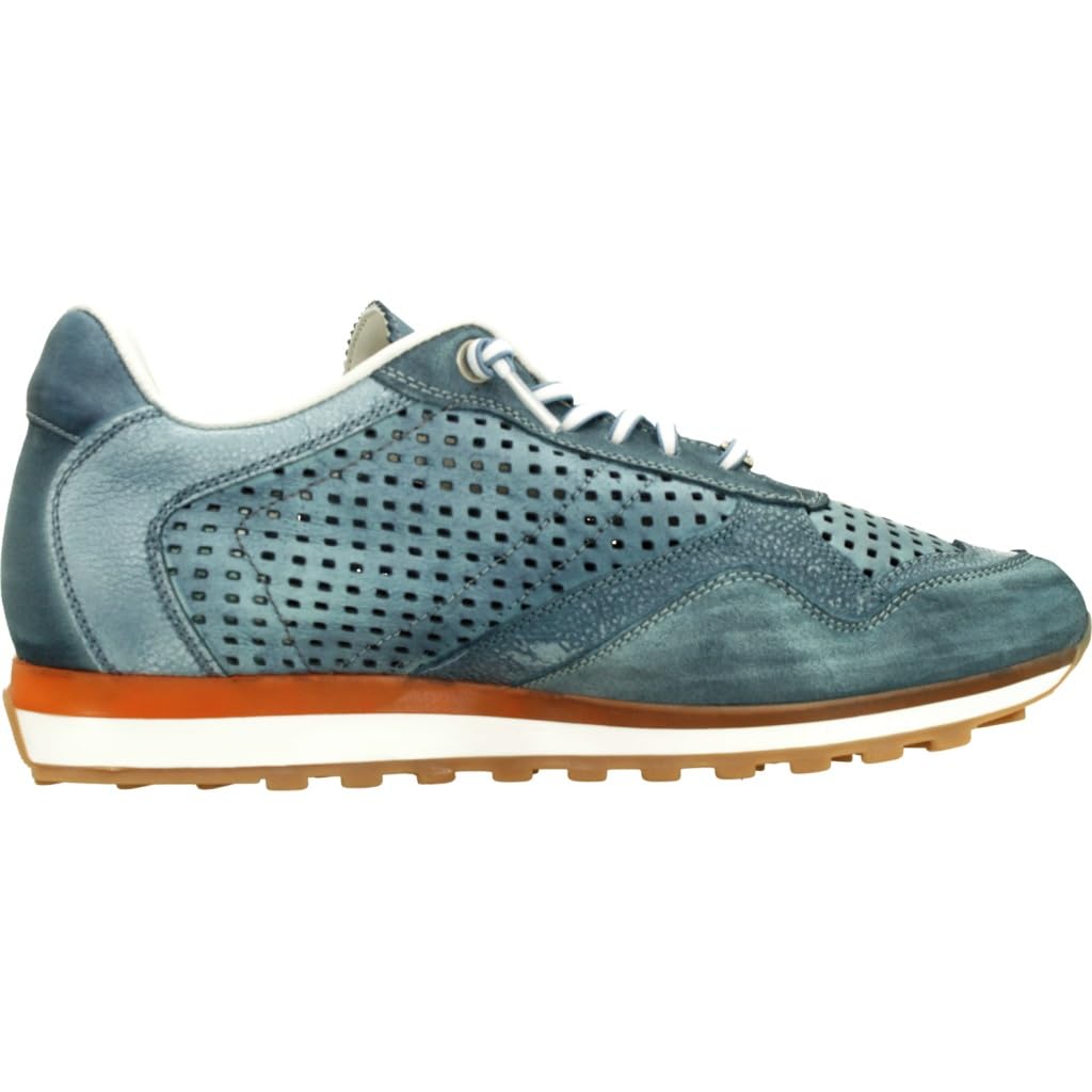 Cetti Confortable Y Elegante Baskets Homme 848 Cuir PERFORADA Indigo