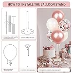 236 Pcs Birthday Decorations For Women, Rose Gold Party Decorations Kit For Girls Or Women - Butterfly, Hanging Swirl, Balloon Stand, Sash, Tiara, Banner, Balloon, Tableware For 25 Guest - Image 3