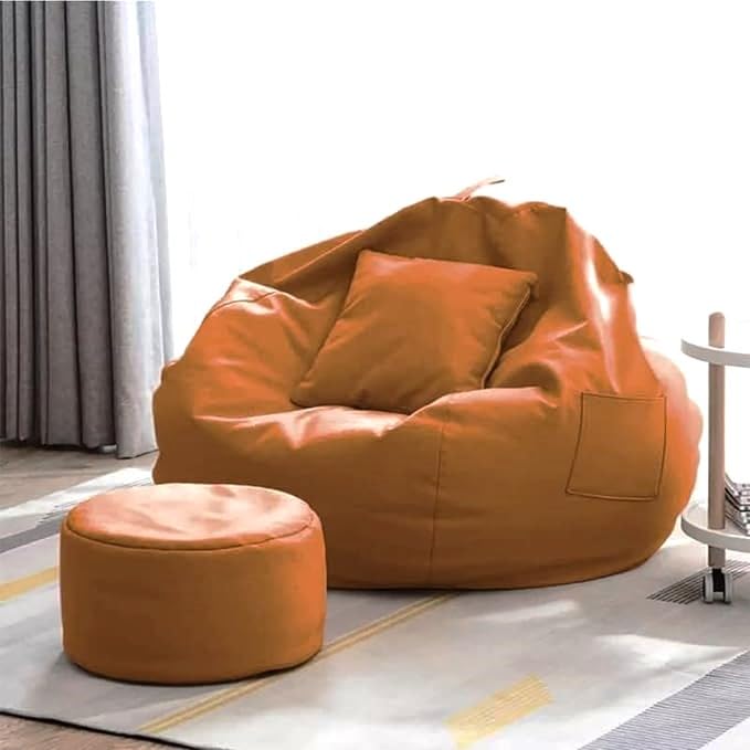 CATALYST - (6XL Extra Comfort Big Jumbo Faux Leather Bean Bag with Free Footrest & Cushion Without Beans (Cover Only), Adult Size XXXXXXL Bean Bag Chair Capactity-Upto 6Feet, Color- (Green) (B0D6LQ3KJ2) Amazon Price History, Amazon Price Tracker
