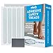 Adhesive 7.5" Non-Slip Safety Shower Treads in White (12 Count)