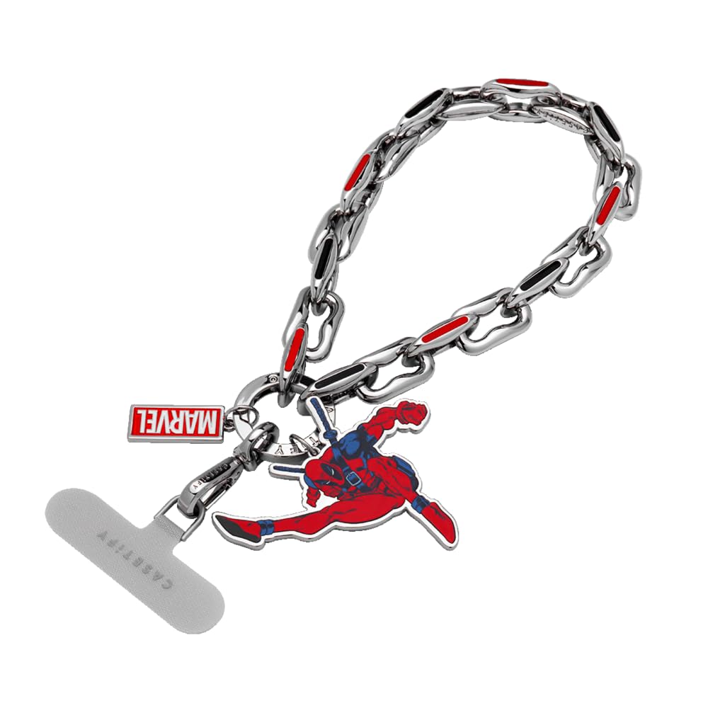 【新品未使用】 casetify デットプール チェーンストラップ MARVEL Amazon.com: CASETiFY Metal Chain Wrist Strap - Deadpool
