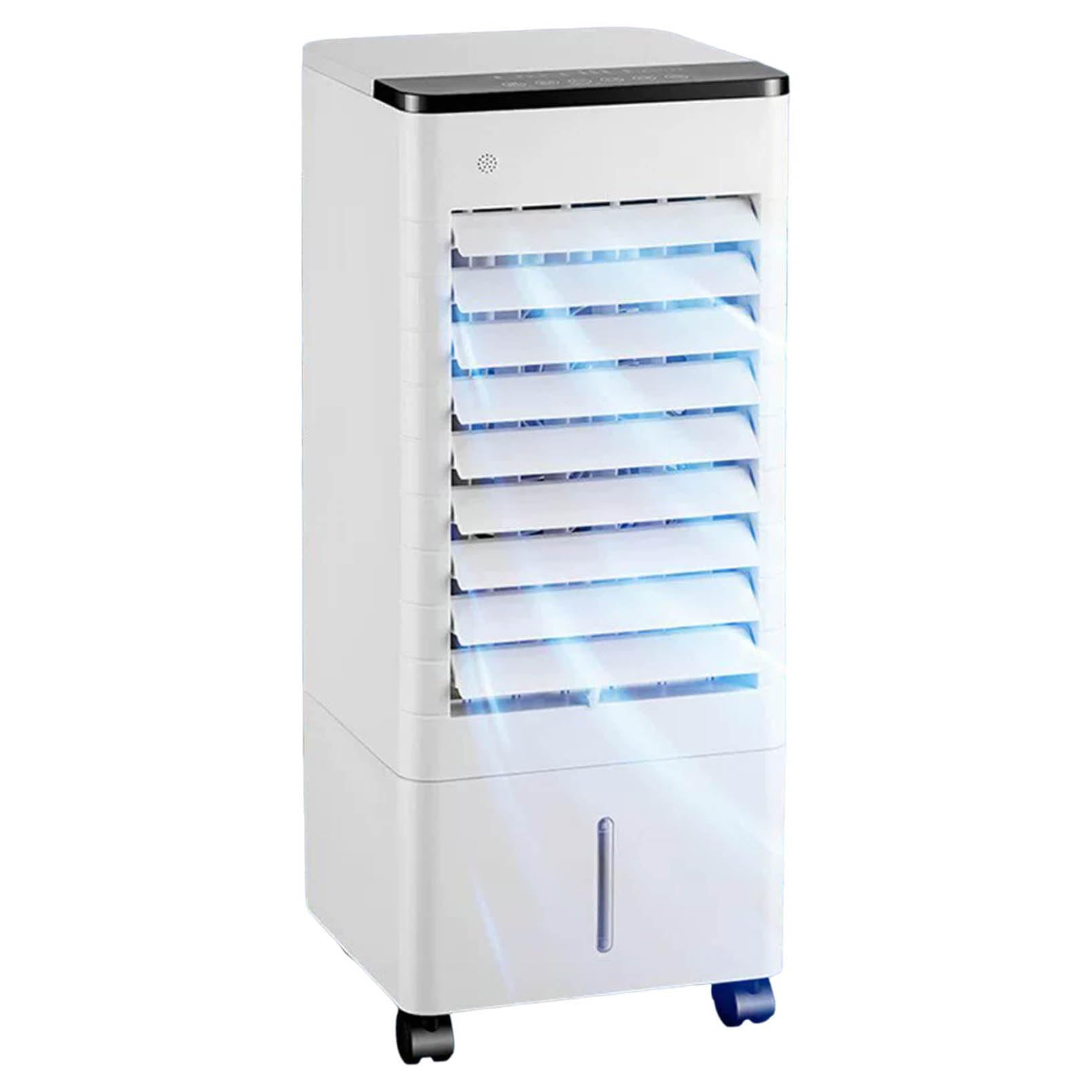 Cqahdsevf One Color Portable Air Conditioner Cooling Fan, Evaporative Air Cooler 9L Tank Remote 3-Speed 15H Auto Shut-Off Timer(Buttons)