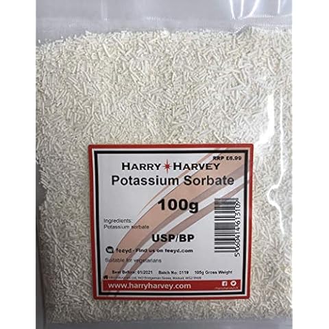 Potassium Sorbate 100g for Wine Making, Baking Preservative E202 Cover