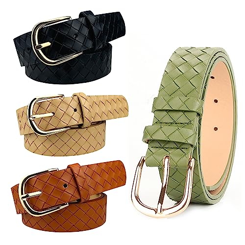 eYLun Women Leather Belts for Jeans Pants Dress Buckle Ladies Belt2