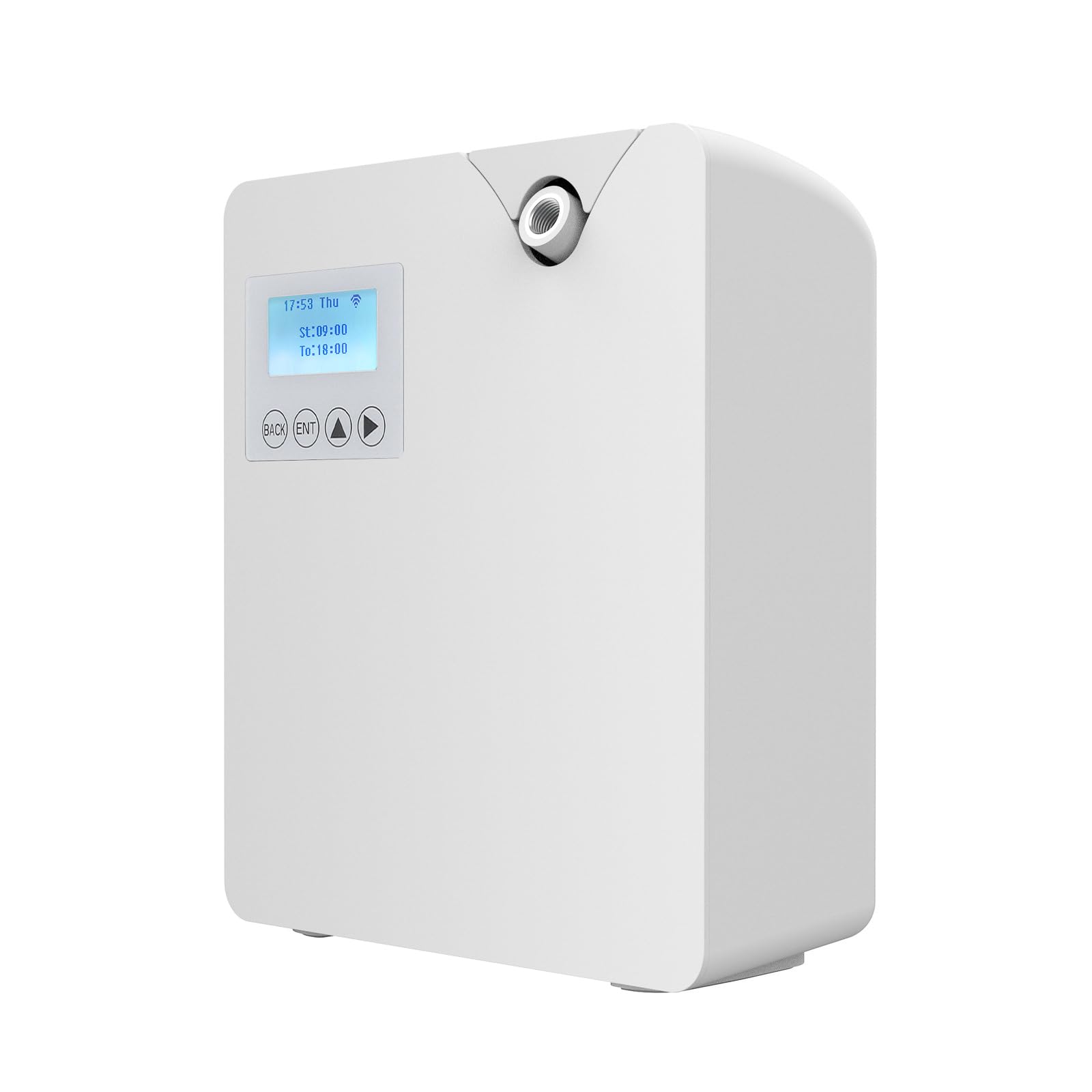 Diffuseur d'huiles essentielles sans Eau - Diffuseur d'aromathérapie Bluetooth et Wi-FI - Diffuseur Professionnel sans Eau - 300 ML - pour Grandes pièces (Blanc)