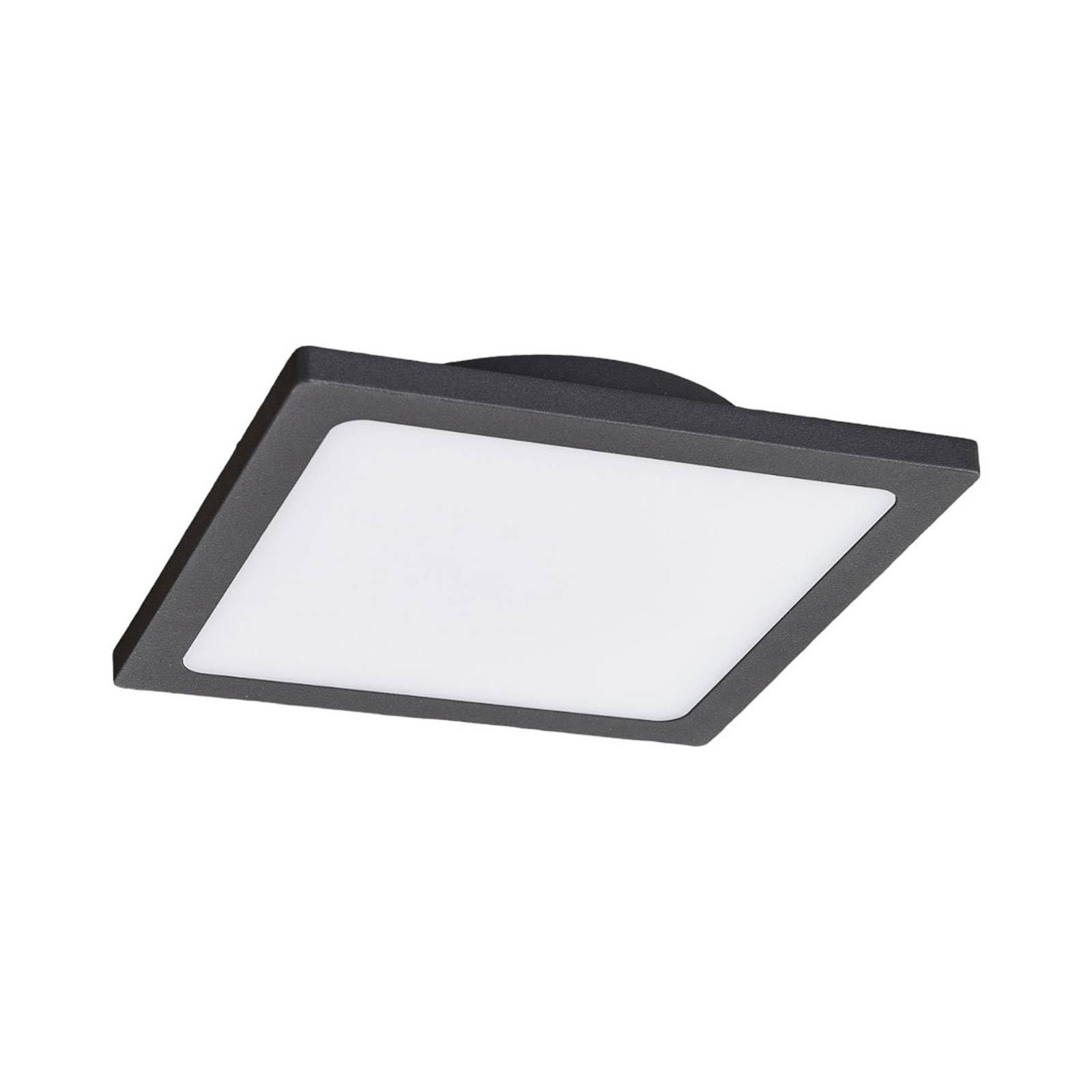 LED Ceiling Light Outdoor 'Mabella' (Modern) in Black Made of Aluminium (1 Light Source,) from Lucande | Outdoor Light