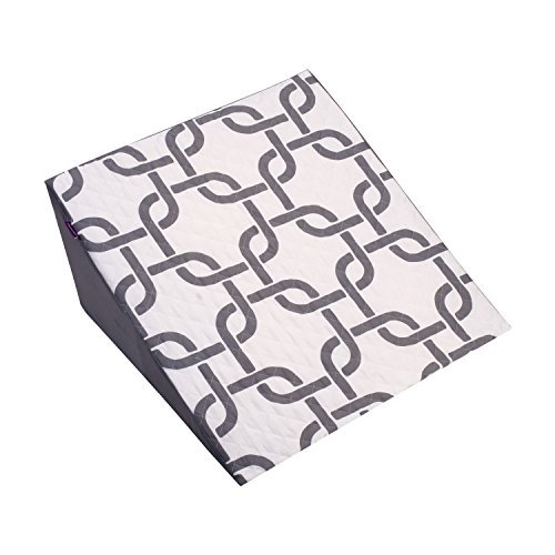 Healthsmart Bed Wedge Pillow And Triangle Wedge With Elevated Incline For Neck Pain,Headaches,Reflux,Shoulders,Back Pain,Foot Support,Knee Pain Or Restless Leg Syndrome,24X24X12 Inches,Gray Links #TOP1